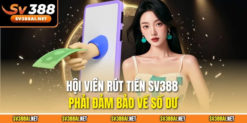 Hội viên rút tiền SV388 phải đảm bảo về số dư Hội viên rút tiền SV388 phải đảm bảo về số dư